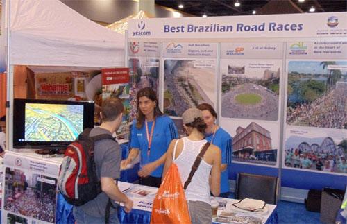 Estande na Feira da Maratona de Miami  / Foto: Divulgação / ZDL 